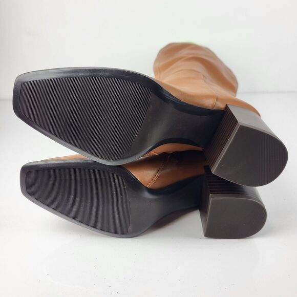 Nordstrom Rack Virginia Tall Boot Block heel Brown Size 6.5 M - Picture 12 of 15